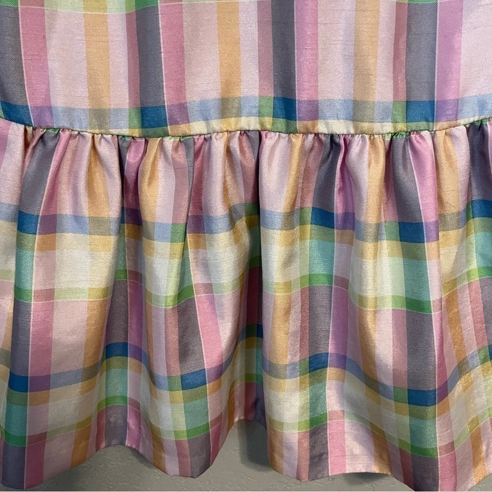 Gymboree Pastel Plaid Sleeveless Cocktail Dress